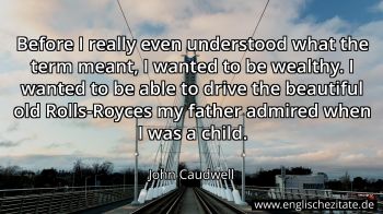 Englisches Zitat von John Caudwell als Bild