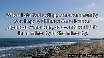 Englisches Zitat von John Cho als Bild