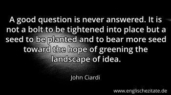 Englisches Zitat von John Ciardi als Bild