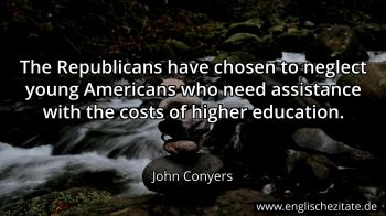 Englisches Zitat von John Conyers als Bild