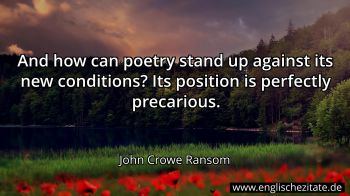Englisches Zitat von John Crowe Ransom als Bild