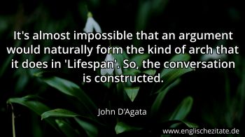 Englisches Zitat von John D'Agata als Bild