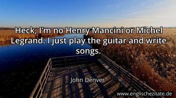 Englisches Zitat von John Denver als Bild