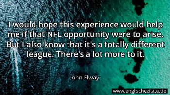 Englisches Zitat von John Elway als Bild