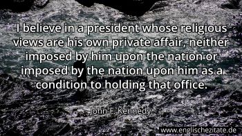 Englisches Zitat von John F. Kennedy als Bild