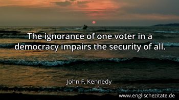 Englisches Zitat von John F. Kennedy als Bild