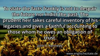 Englisches Zitat von John F. Kennedy als Bild