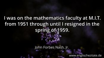 Englisches Zitat von John Forbes Nash, Jr. als Bild