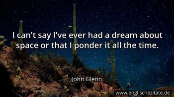 Englisches Zitat von John Glenn als Bild