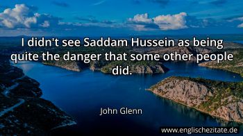 Englisches Zitat von John Glenn als Bild