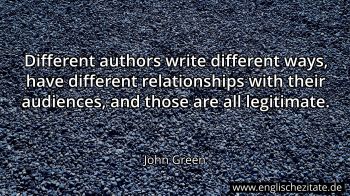 Englisches Zitat von John Green als Bild