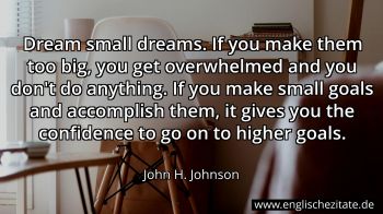 Englisches Zitat von John H. Johnson als Bild