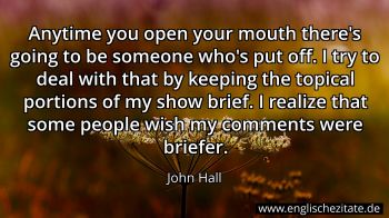 Englisches Zitat von John Hall als Bild