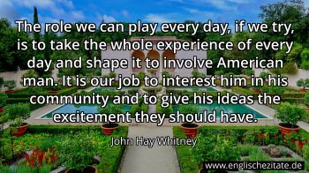 Englisches Zitat von John Hay Whitney als Bild