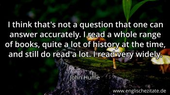 Englisches Zitat von John Hume als Bild