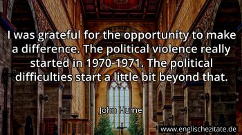 Englisches Zitat von John Hume als Bild