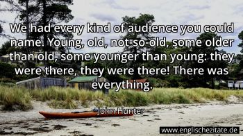 Englisches Zitat von John Hunter als Bild