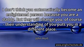 Englisches Zitat von John Hurt als Bild