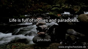 Englisches Zitat von John Hurt als Bild