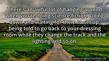 Englisches Zitat von John Hurt als Bild