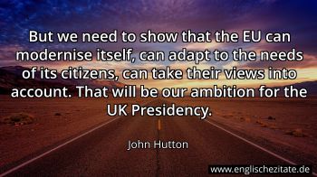Englisches Zitat von John Hutton als Bild