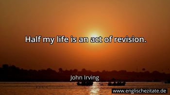 Englisches Zitat von John Irving als Bild