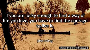 Englisches Zitat von John Irving als Bild
