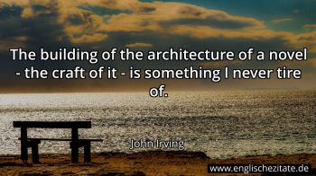Englisches Zitat von John Irving als Bild