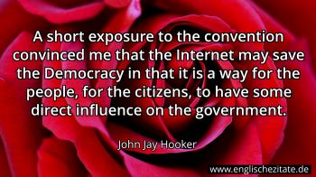 Englisches Zitat von John Jay Hooker als Bild