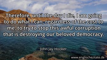 Englisches Zitat von John Jay Hooker als Bild