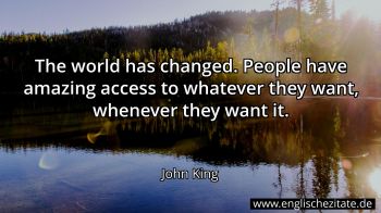 Englisches Zitat von John King als Bild