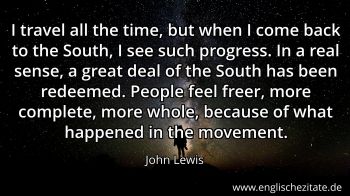 Englisches Zitat von John Lewis als Bild