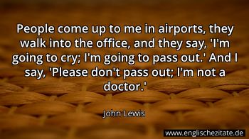 Englisches Zitat von John Lewis als Bild