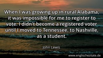 Englisches Zitat von John Lewis als Bild