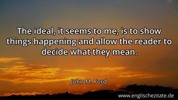 Englisches Zitat von John M. Ford als Bild