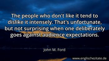 Englisches Zitat von John M. Ford als Bild