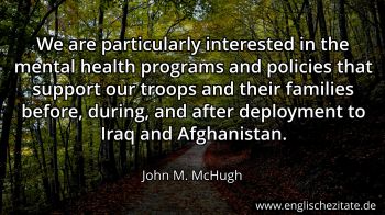Englisches Zitat von John M. McHugh als Bild