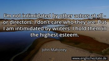 Englisches Zitat von John Mahoney als Bild