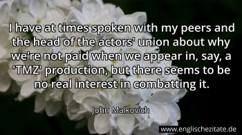 Englisches Zitat von John Malkovich als Bild