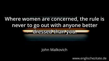 Englisches Zitat von John Malkovich als Bild