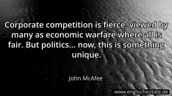 Englisches Zitat von John McAfee als Bild
