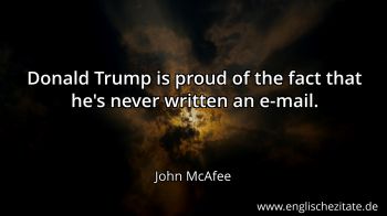 Englisches Zitat von John McAfee als Bild