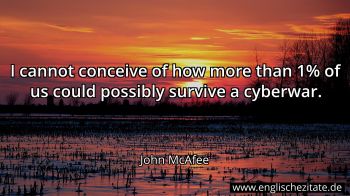 Englisches Zitat von John McAfee als Bild