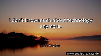Englisches Zitat von John McAfee als Bild