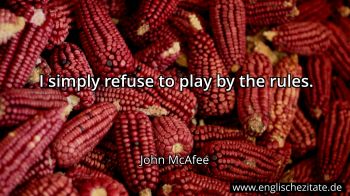 Englisches Zitat von John McAfee als Bild