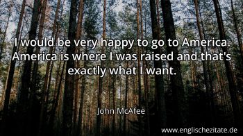 Englisches Zitat von John McAfee als Bild