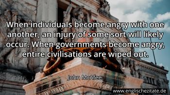 Englisches Zitat von John McAfee als Bild