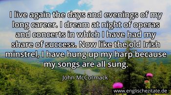 Englisches Zitat von John McCormack als Bild