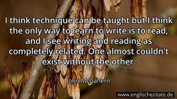 Englisches Zitat von John McGahern als Bild