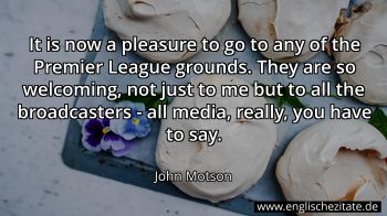Englisches Zitat von John Motson als Bild